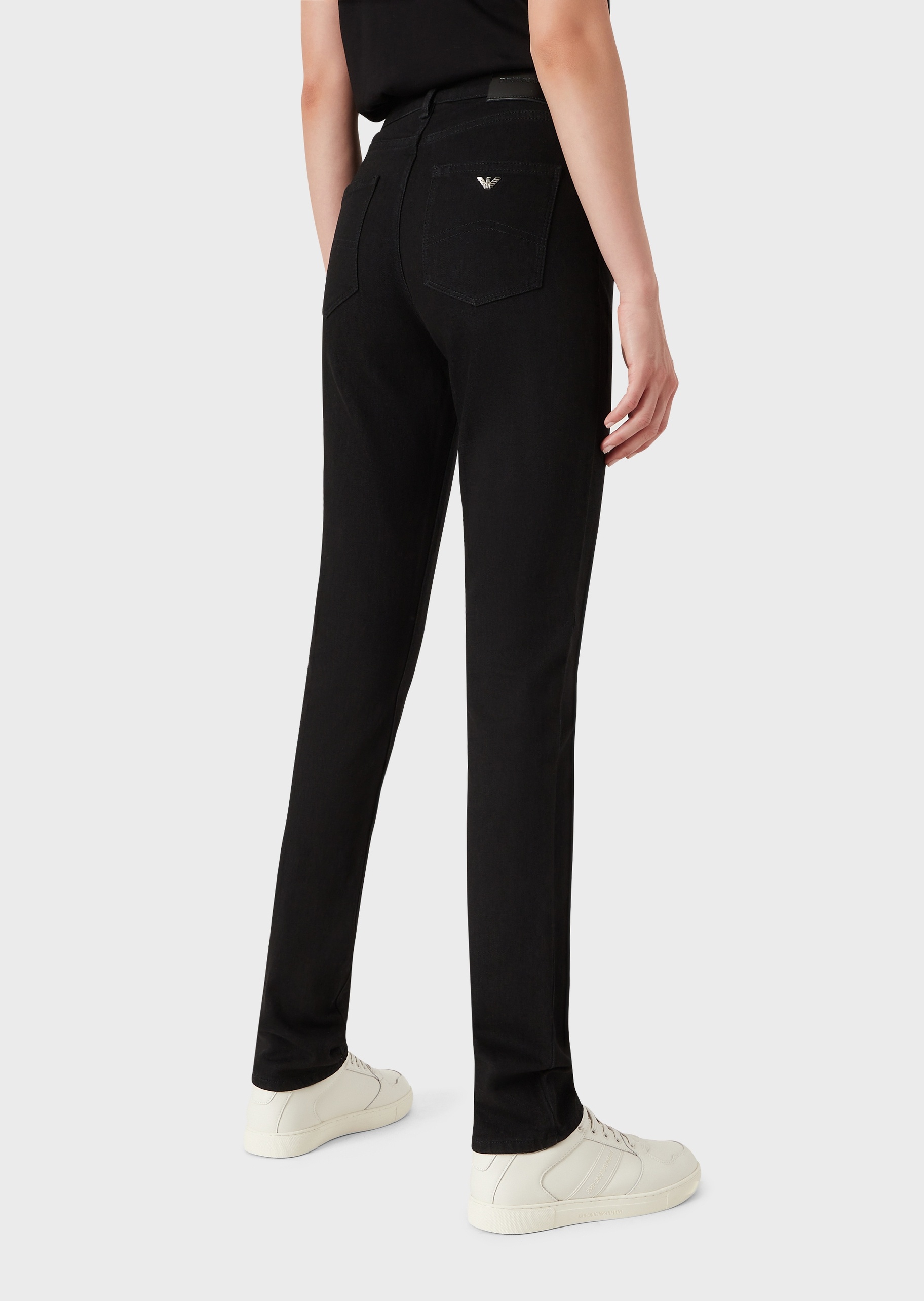 Emporio Armani 女士紧身高腰微弹牛仔裤