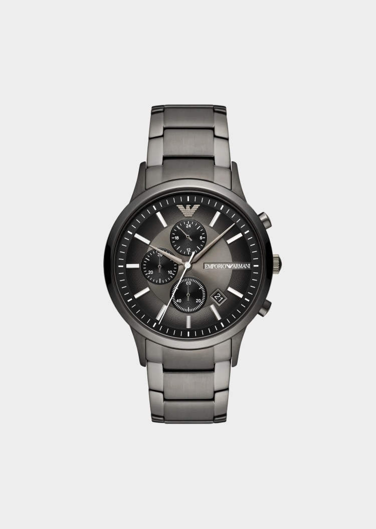 Emporio Armani 石墨黑渐变石英腕表