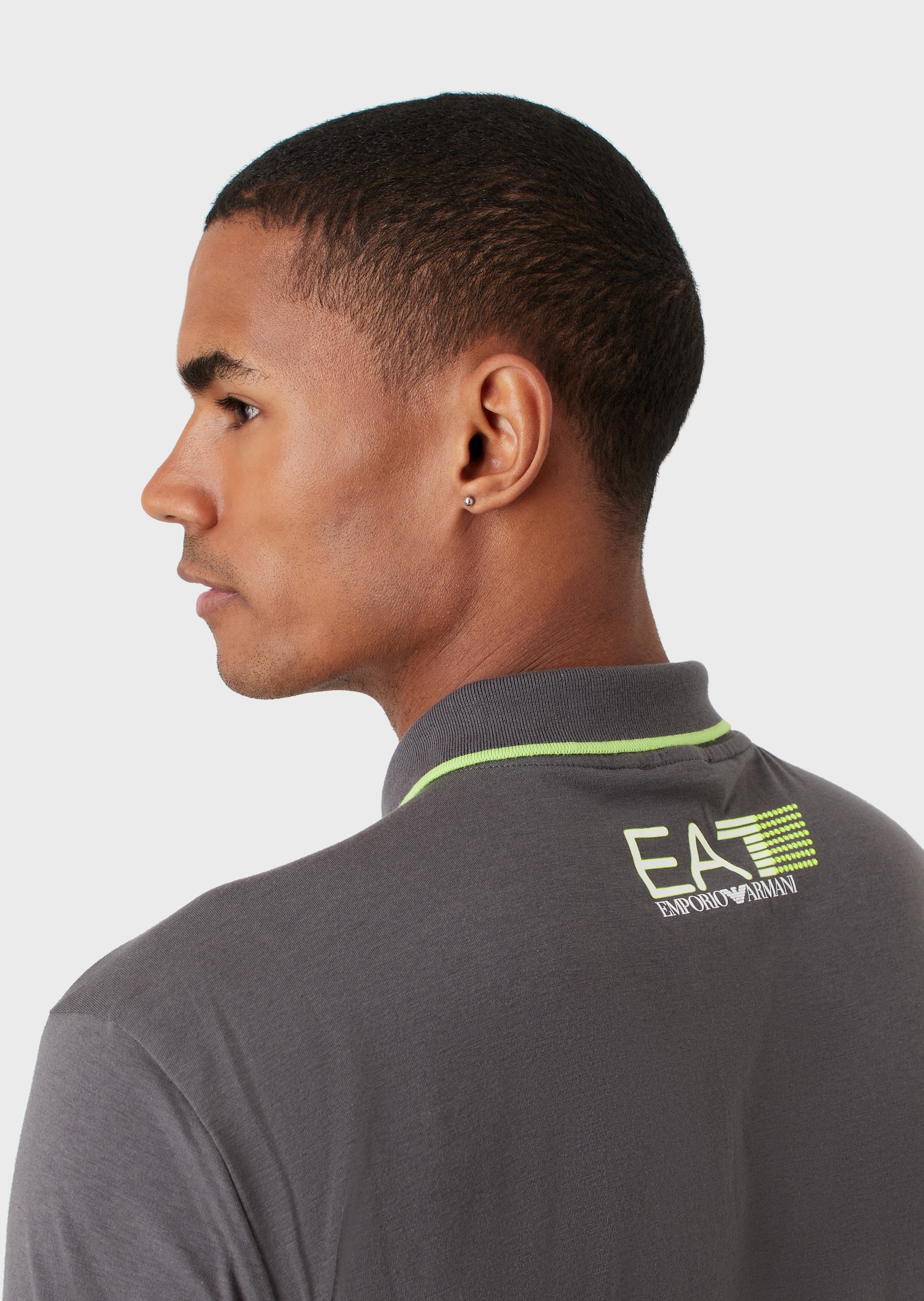 EA7 荧光装饰线POLO衫