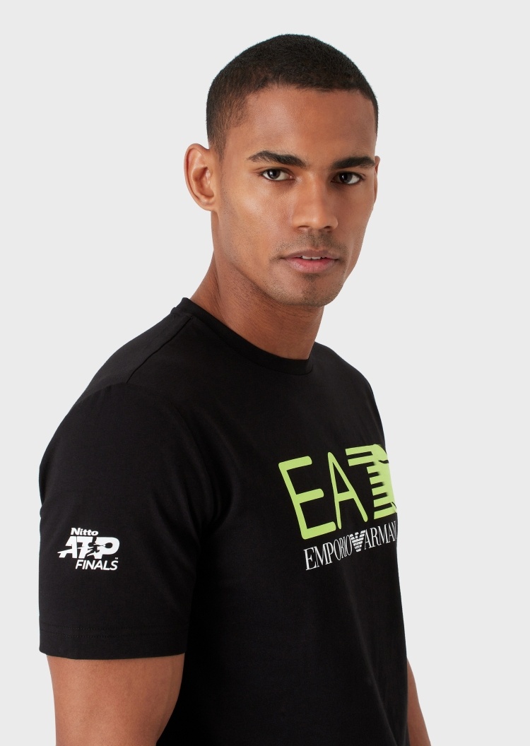 EA7 主题荧光标识T恤