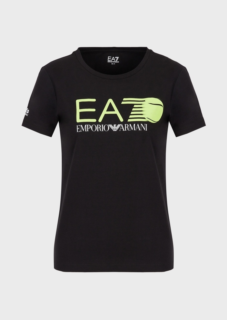 EA7 网球荧光标识T恤