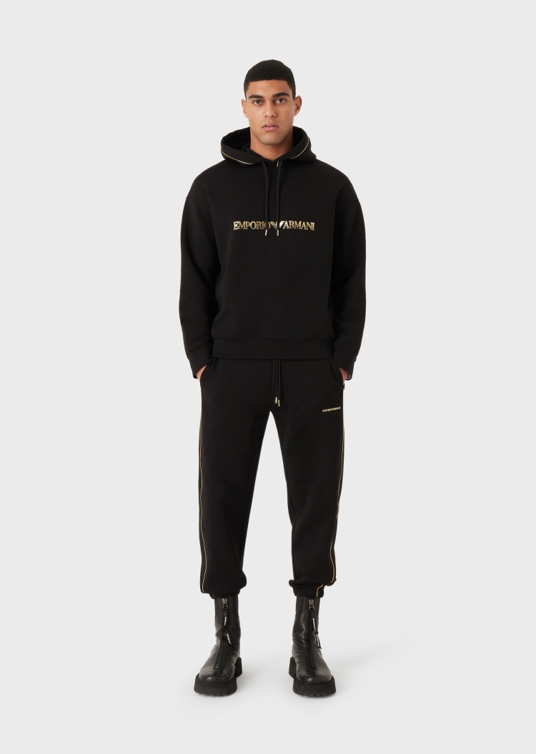 Emporio Armani 渐变点状标识卫衣