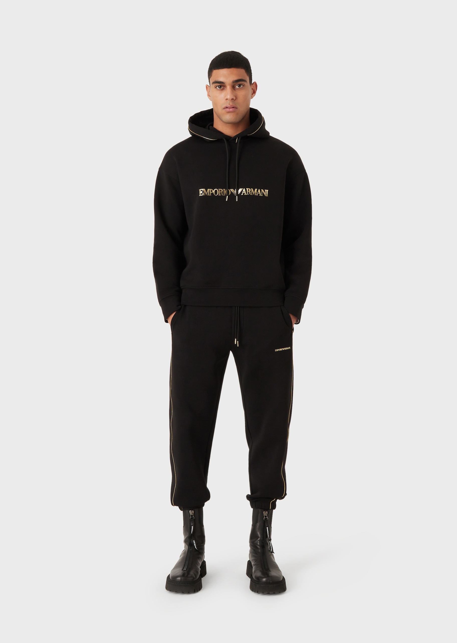 Emporio Armani 渐变点状标识卫衣