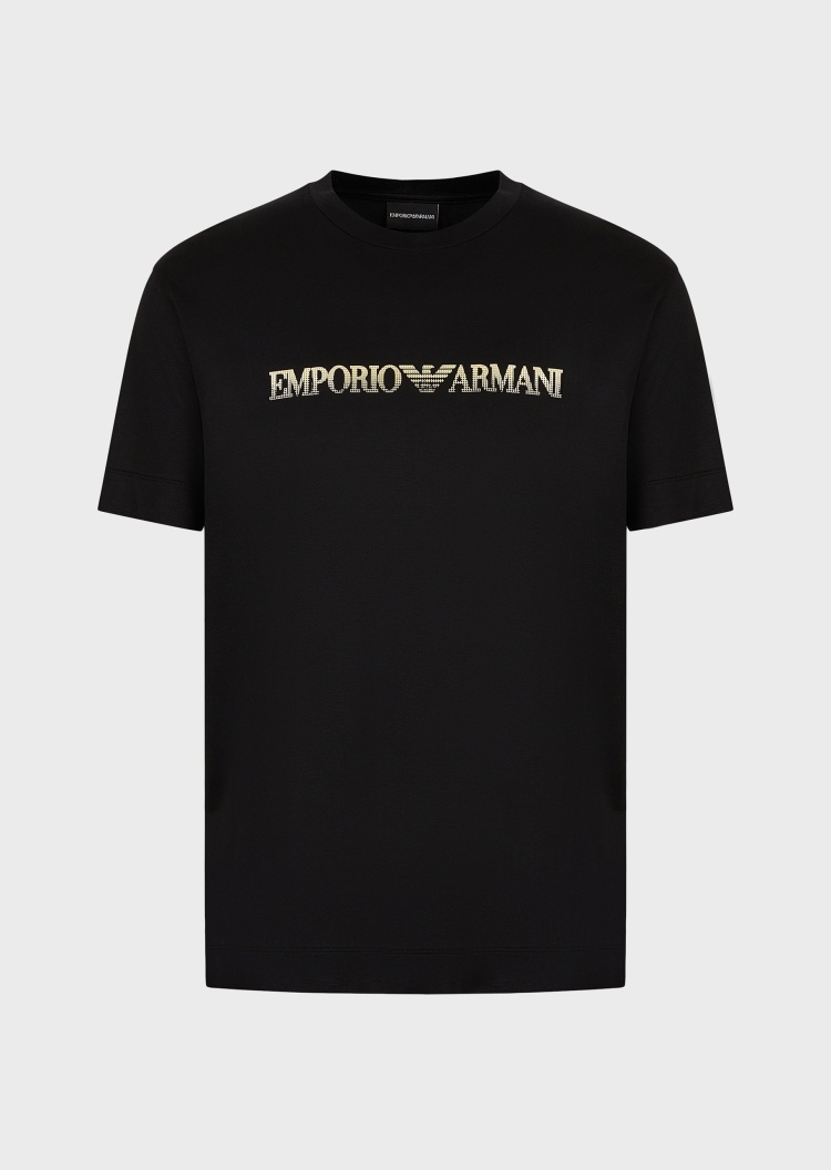 Emporio Armani 渐变点状标识T恤