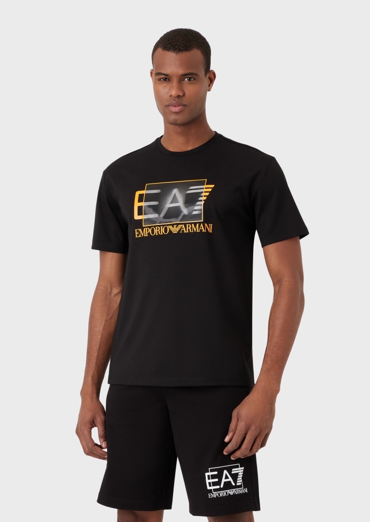 EA7 炫目大标识圆领T恤