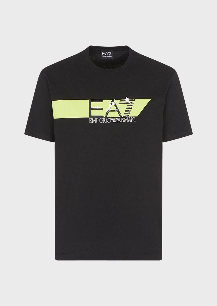 EA7 个性标识棉质T恤