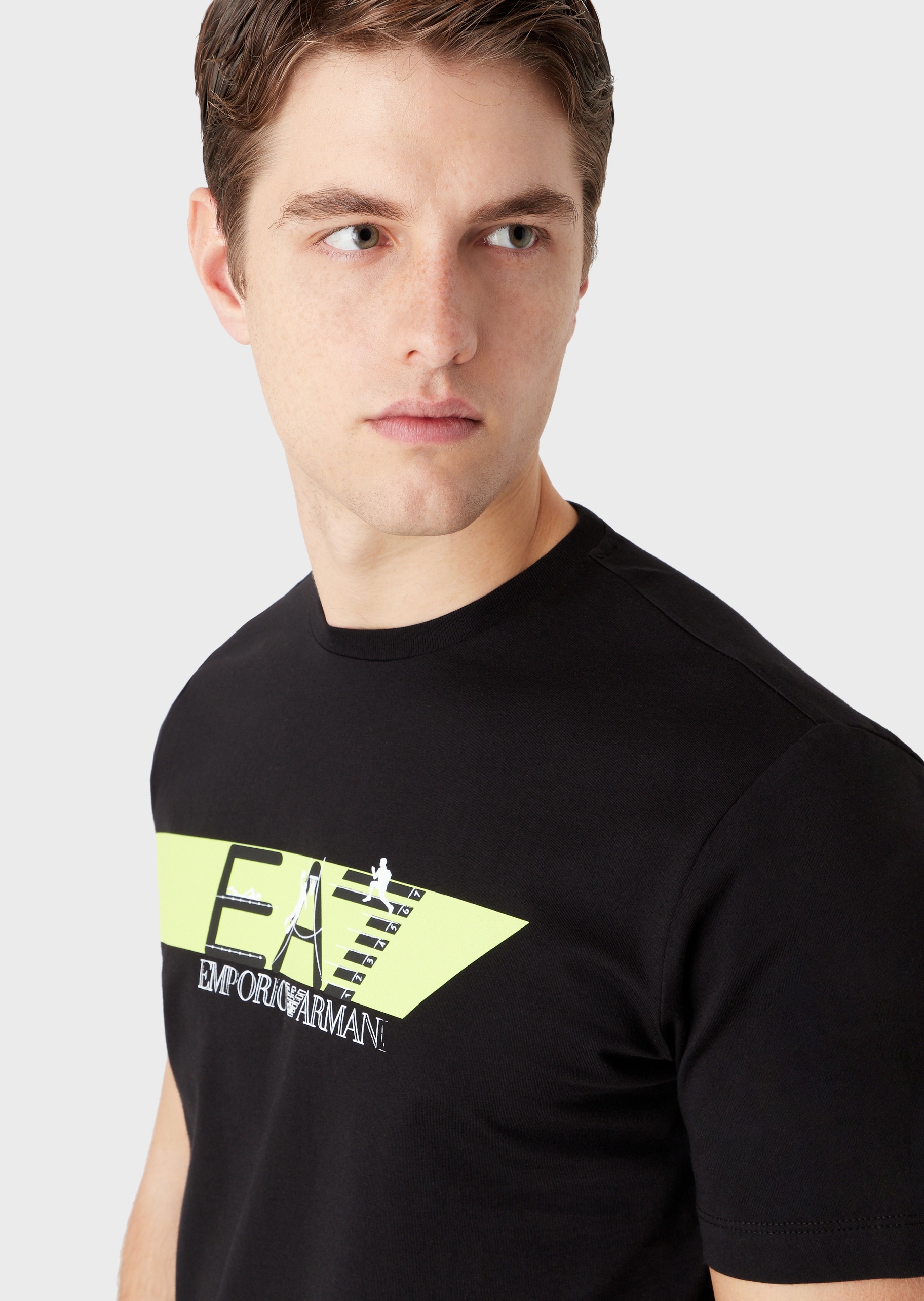 EA7 个性标识棉质T恤