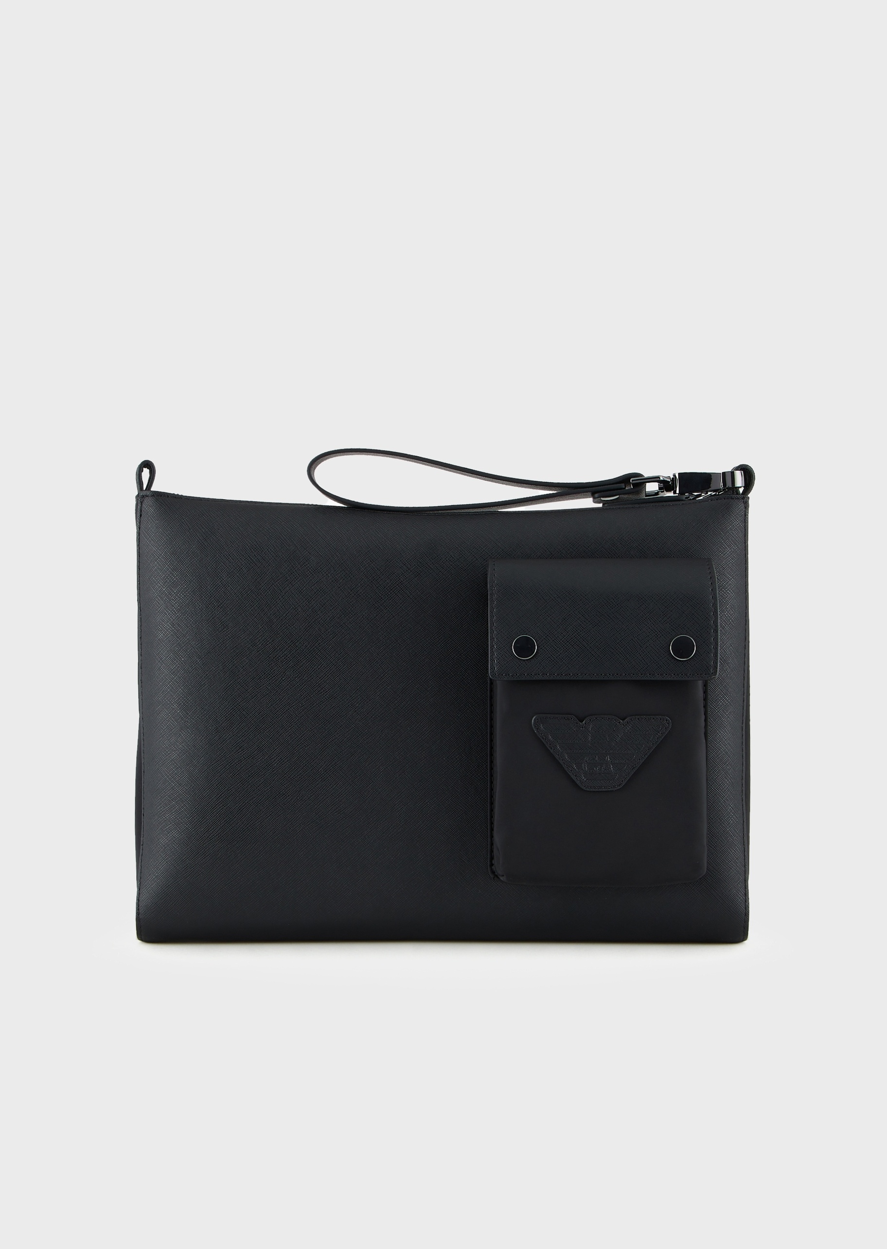 Emporio Armani 十字纹印花手拿包