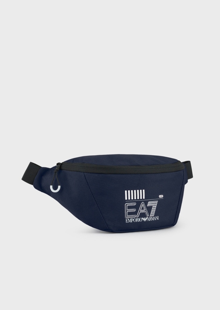 EA7 可持续系列男女拉链运动斜挎包