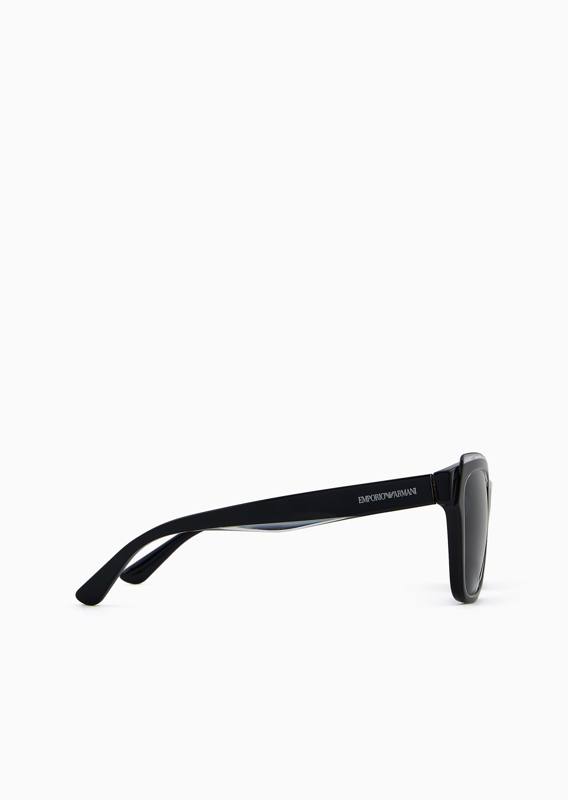 Emporio Armani 女士新潮简约枕形粗框超框镜片太阳眼镜
