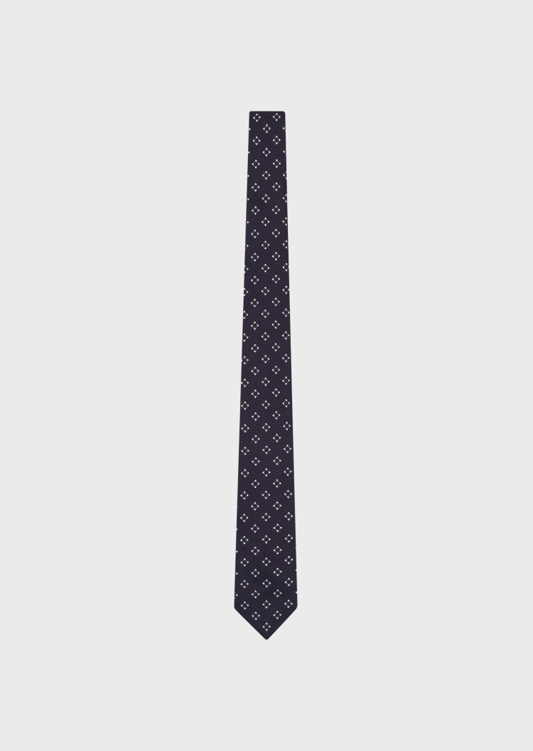 Giorgio Armani 几何提花桑蚕丝领带
