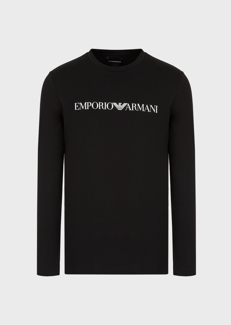 Emporio Armani 经典棉质长袖T恤