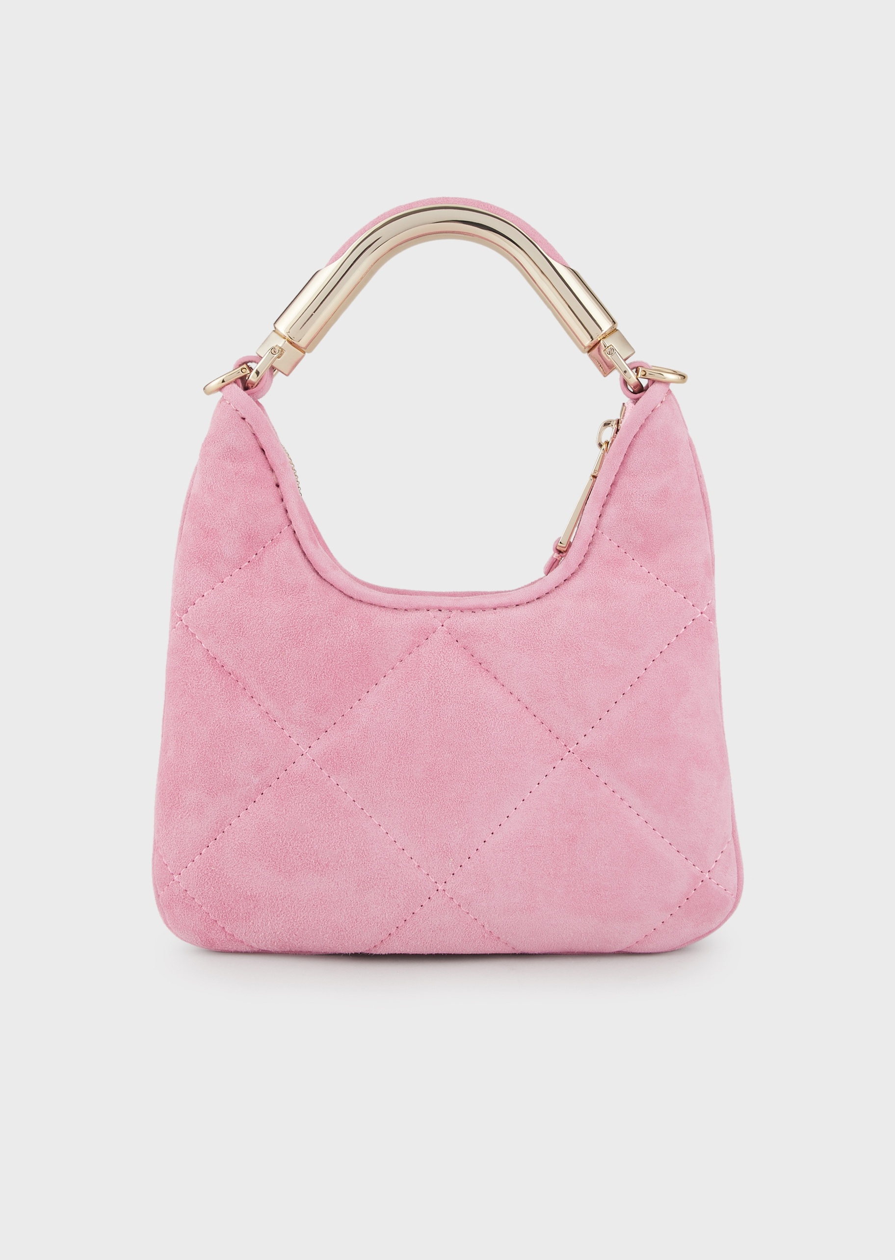 Emporio Armani 手绗缝绒面手提包