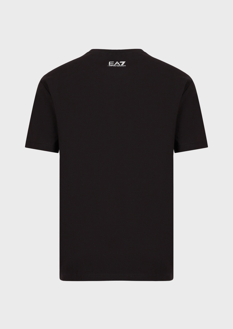 EA7 双色大标识圆领T恤