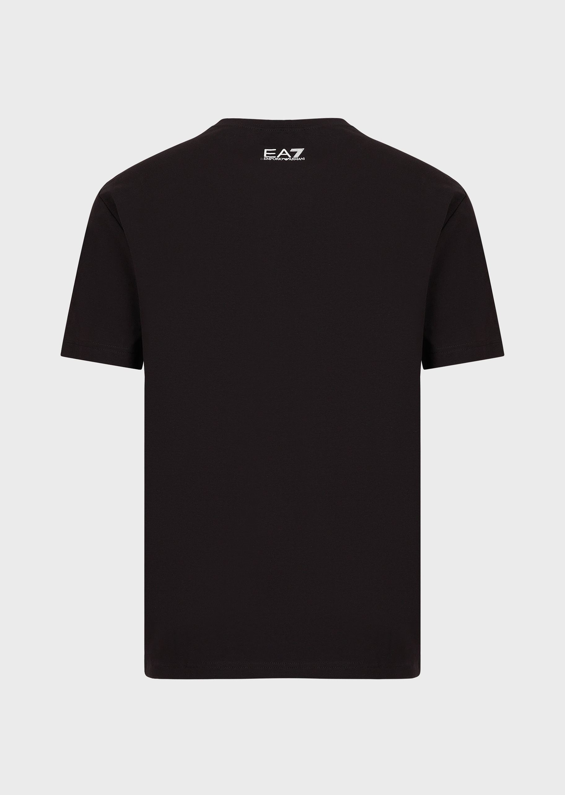 EA7 双色大标识圆领T恤