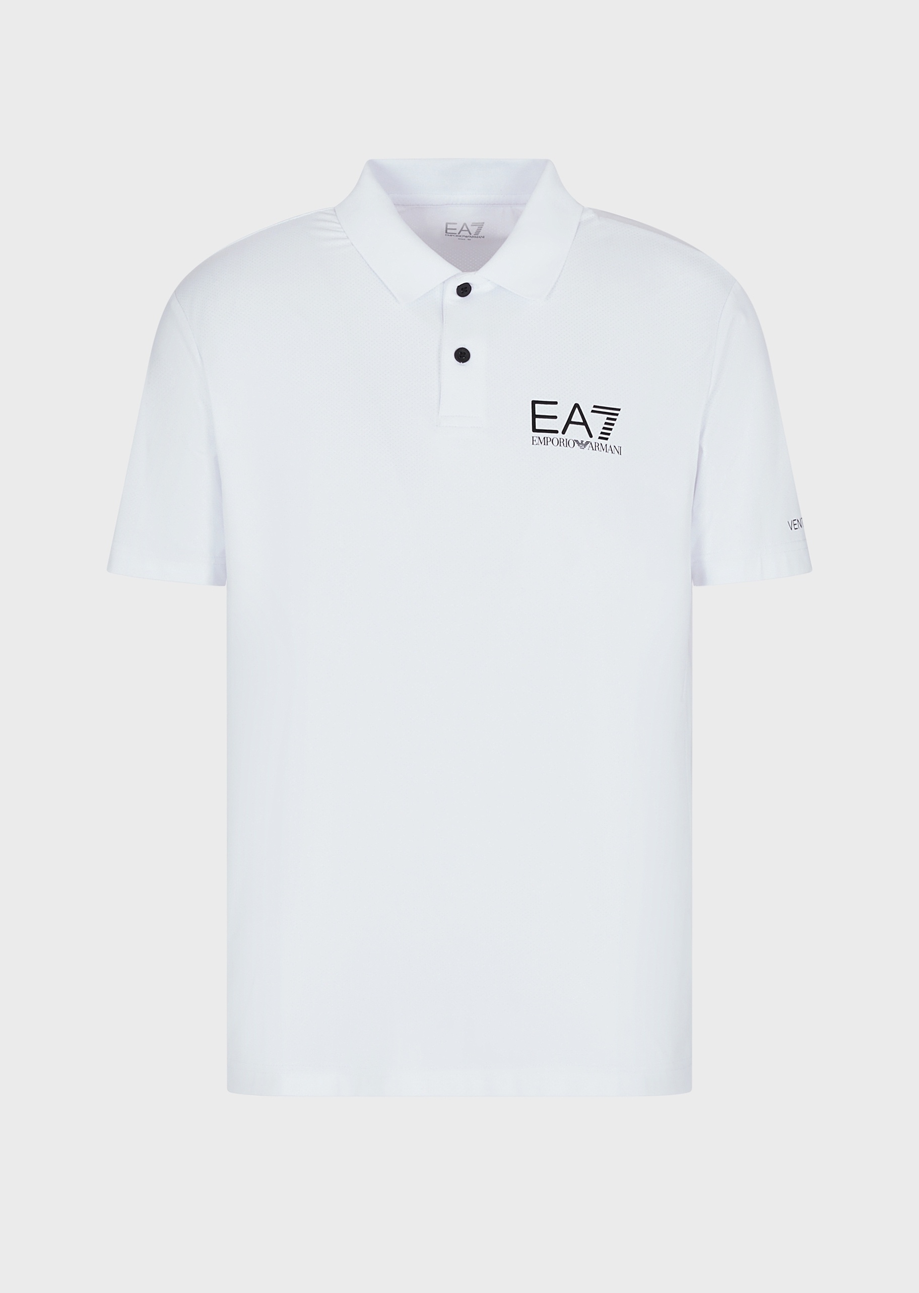 EA7 男士网眼网球Polo衫