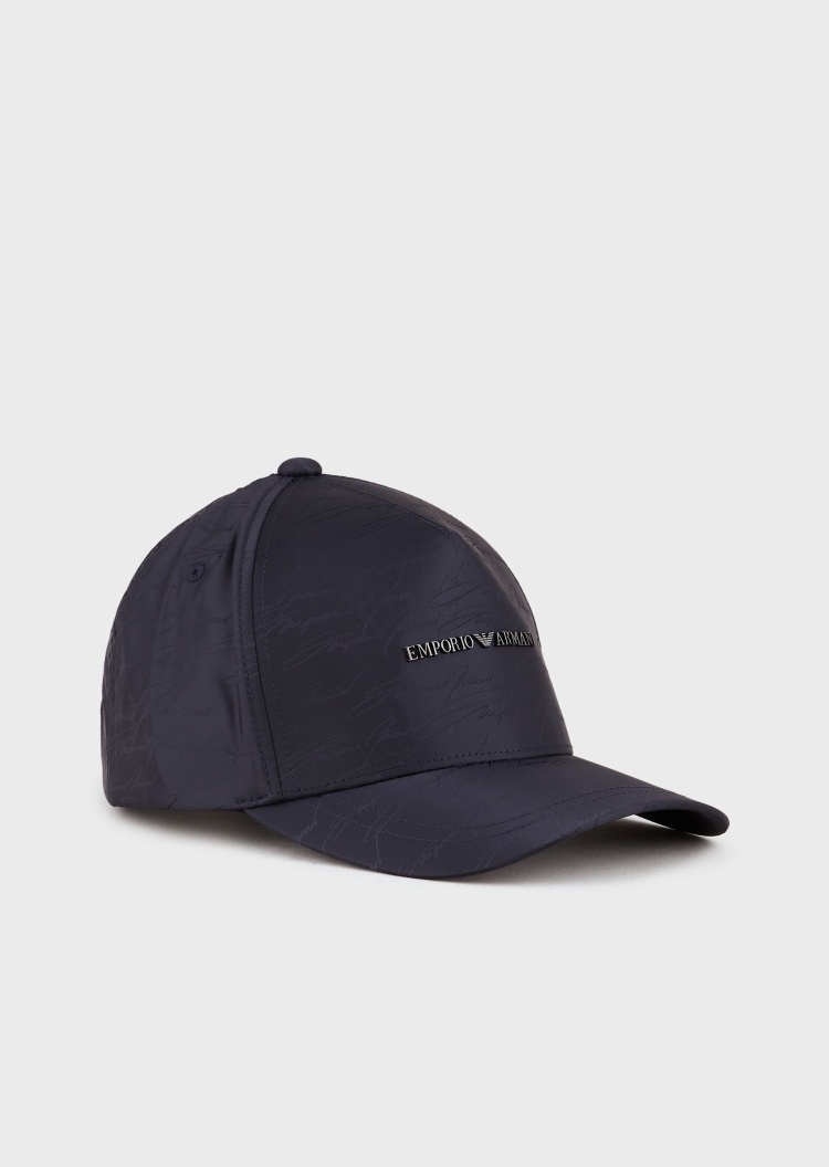 Emporio Armani 通体标识提花棒球帽