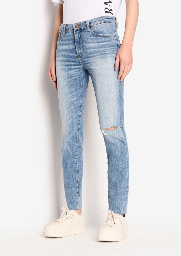ARMANI EXCHANGE 女士紧身九分微弹牛仔裤
