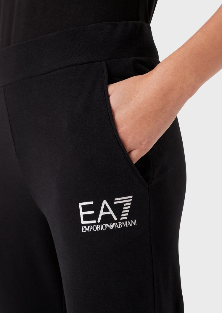 EA7 经典标识束脚慢跑卫裤