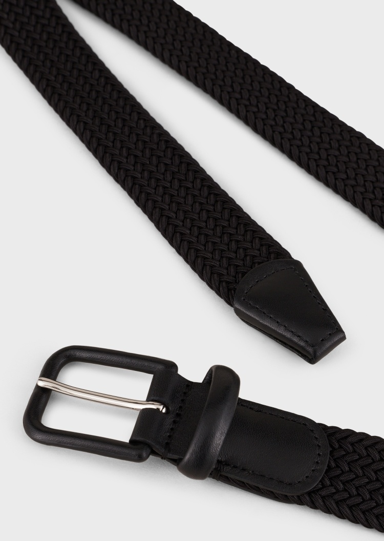 Giorgio Armani 纹理编织针扣腰带