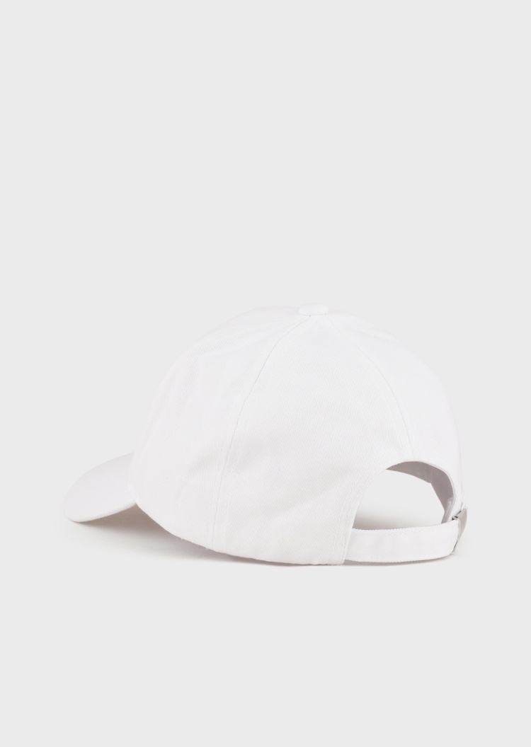 EA7 男女同款全棉卡扣圆顶弯檐运动棒球帽