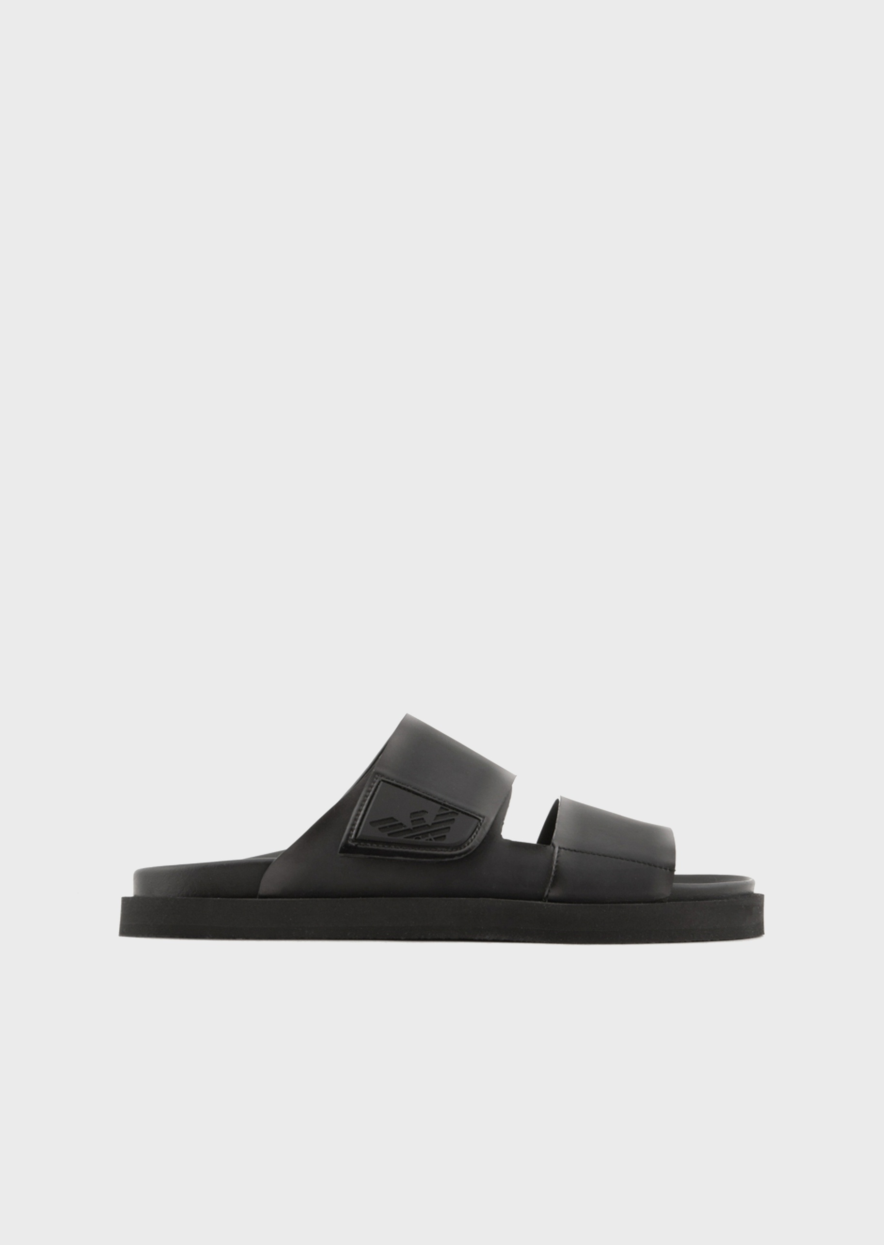 Emporio Armani 渐变色魔术贴饰带凉鞋