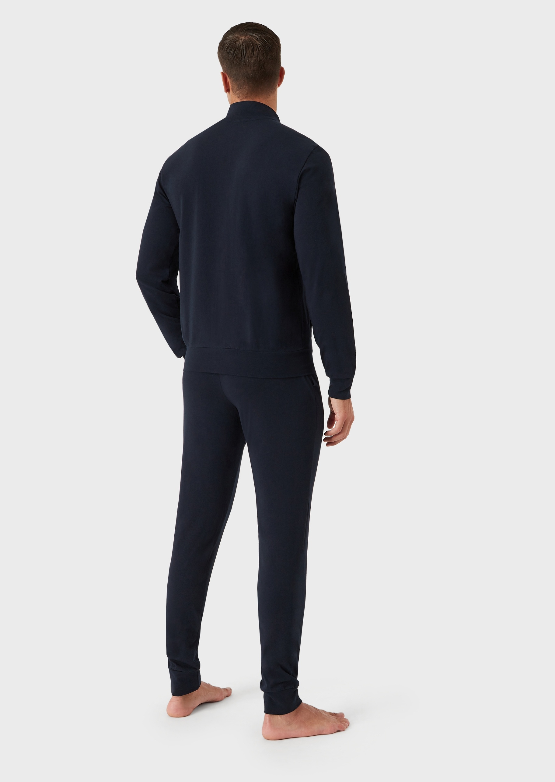 Emporio Armani 鹰标拉链家居睡衣套装