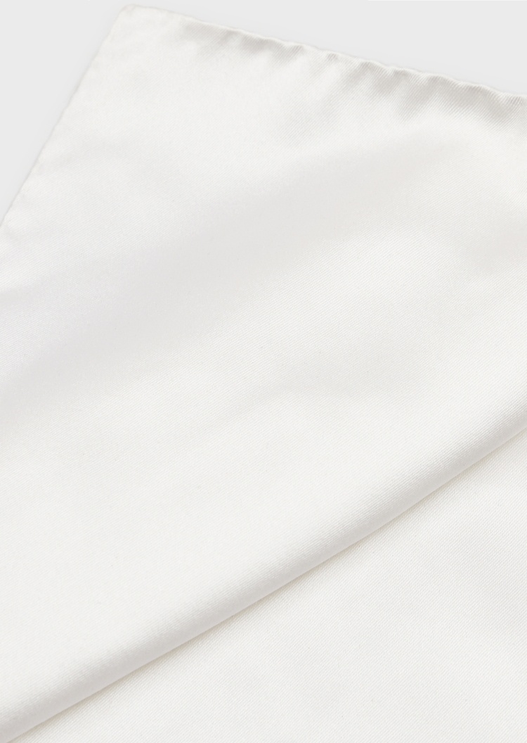Giorgio Armani 纯色光泽感真丝口袋巾