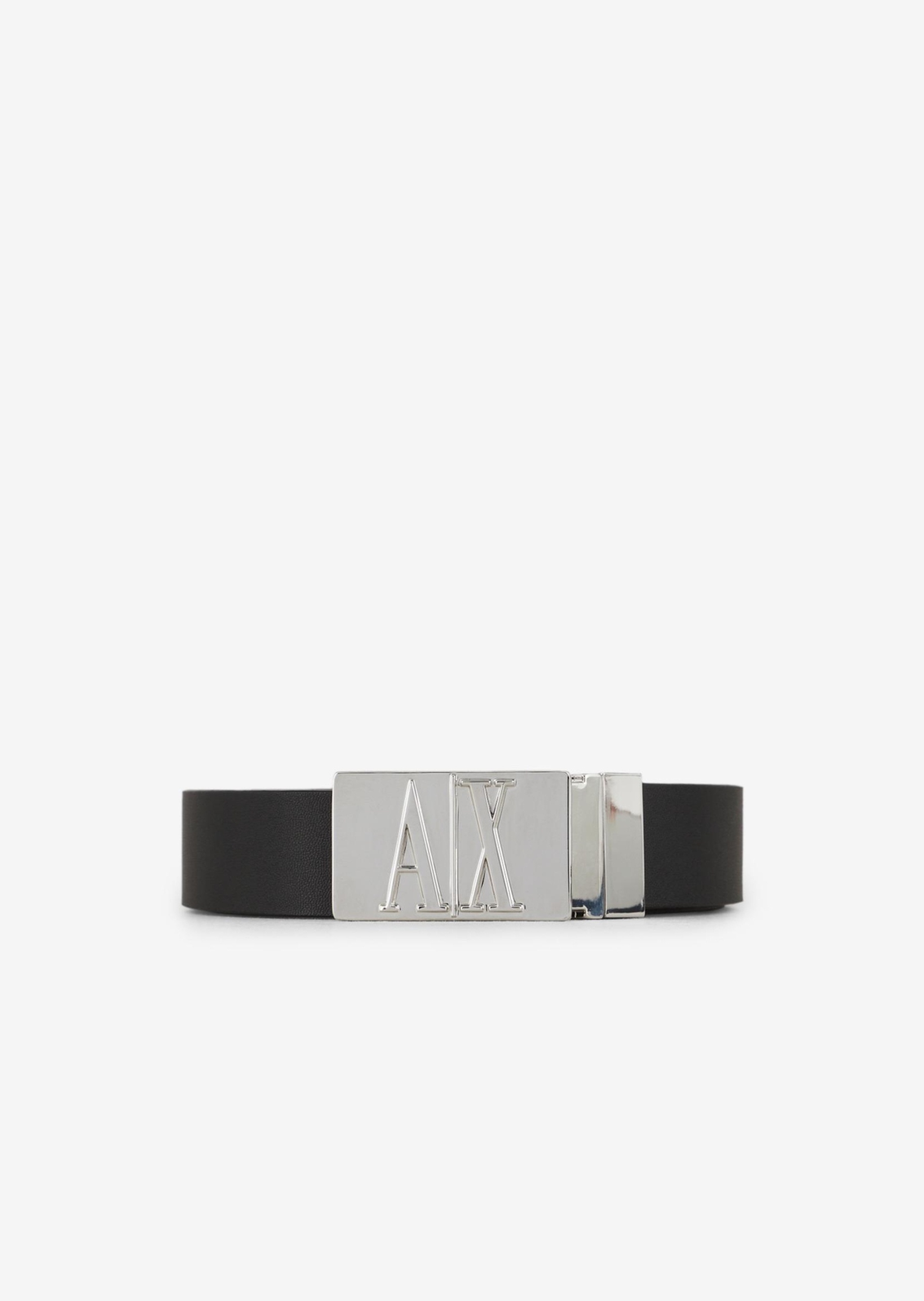ARMANI EXCHANGE 男士亮色金属扳扣时尚腰带