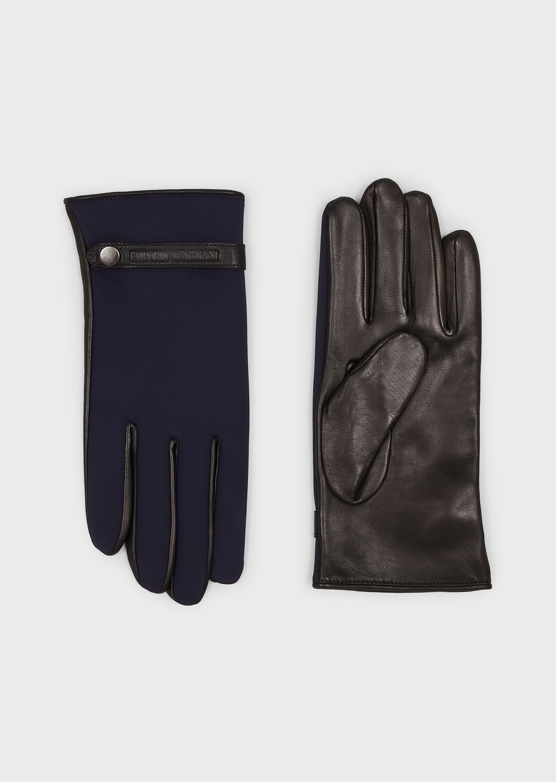 Emporio Armani 经典LOGO拼接手套