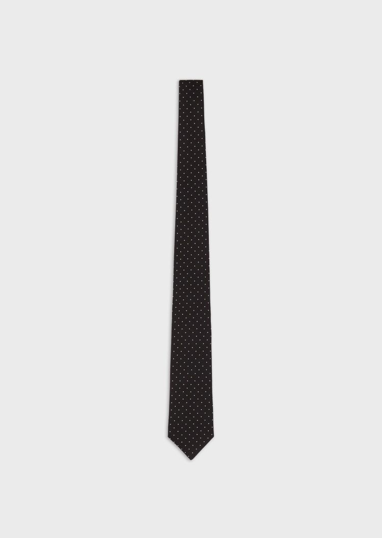 Giorgio Armani 波点提花真丝领带