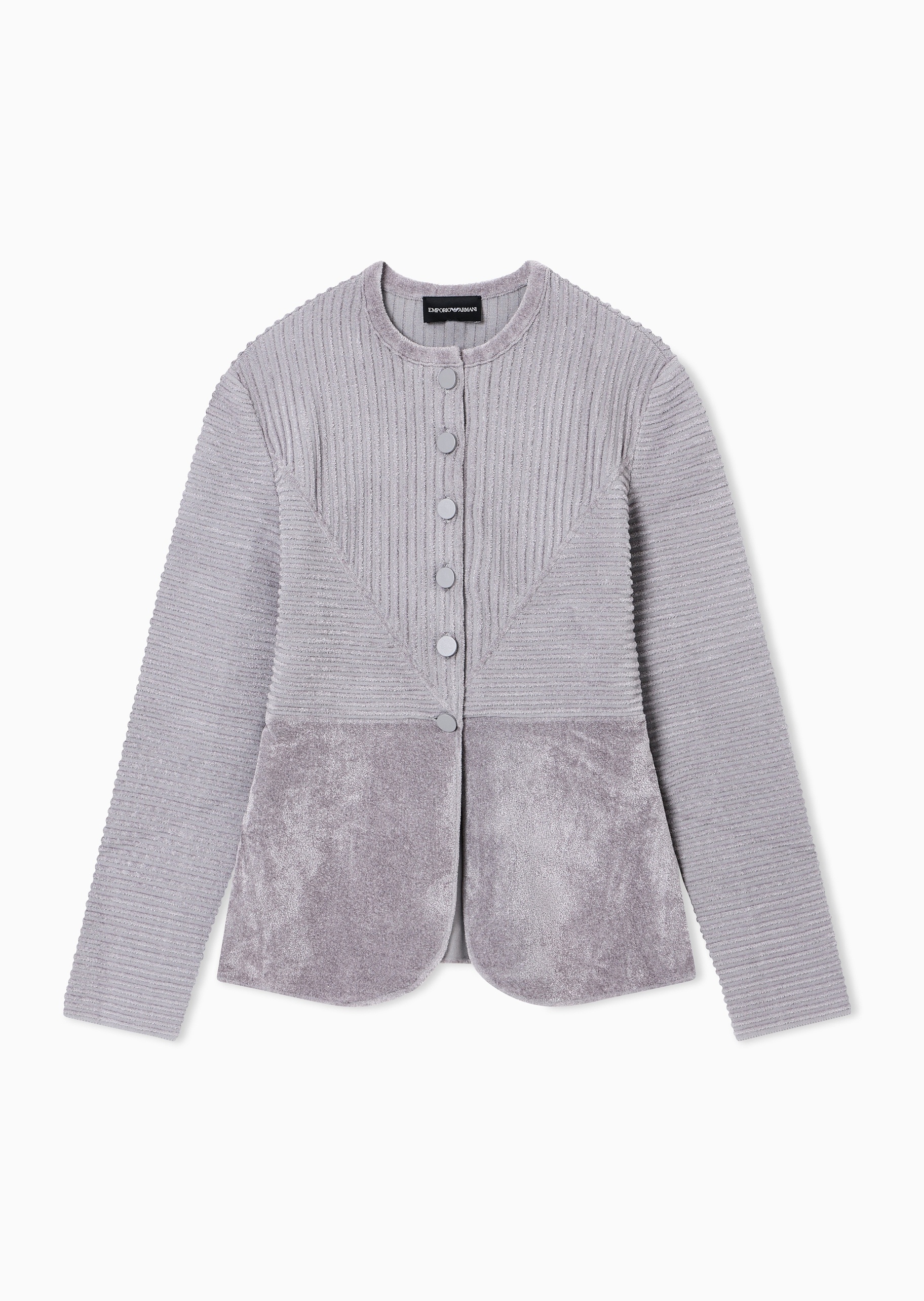 Emporio Armani 女士长袖圆领楼梯布商务休闲西装外套