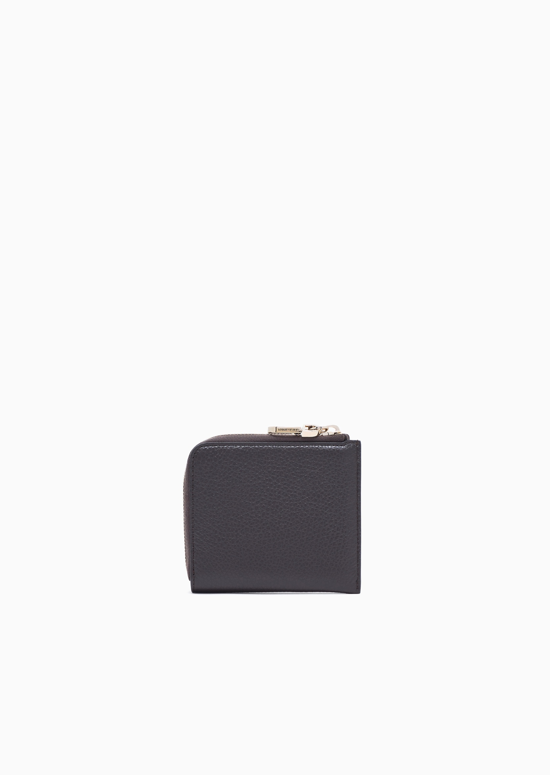 Giorgio Armani 女士牛皮革环绕拉链多卡位手拿钱包