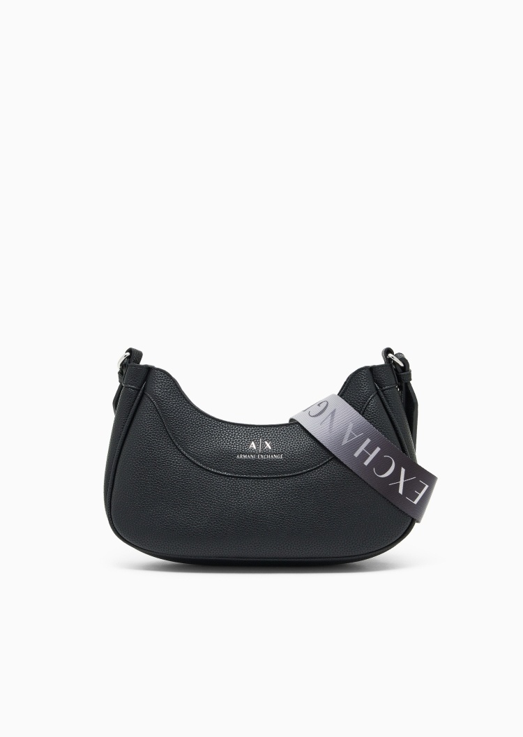 ARMANI EXCHANGE 女士小号拉链Hobo可拆卸肩带单肩斜挎包