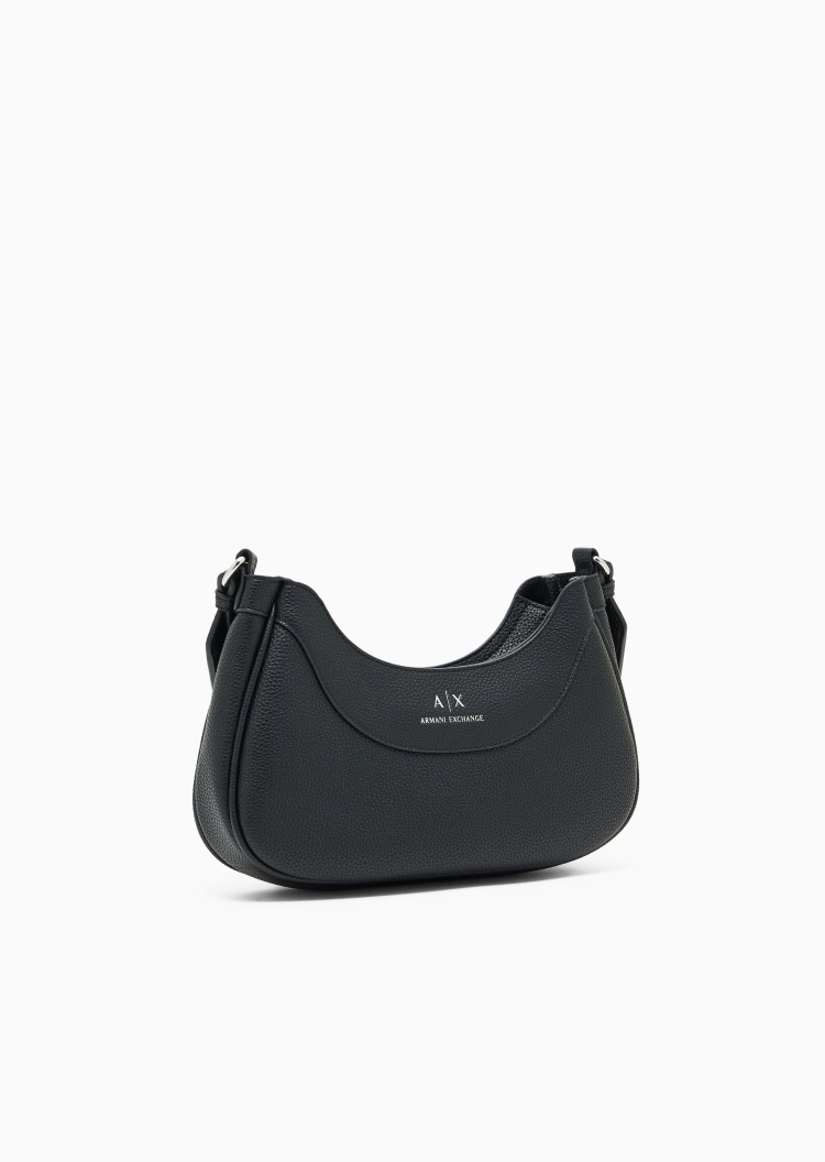 ARMANI EXCHANGE 女士小号拉链Hobo可拆卸肩带单肩斜挎包
