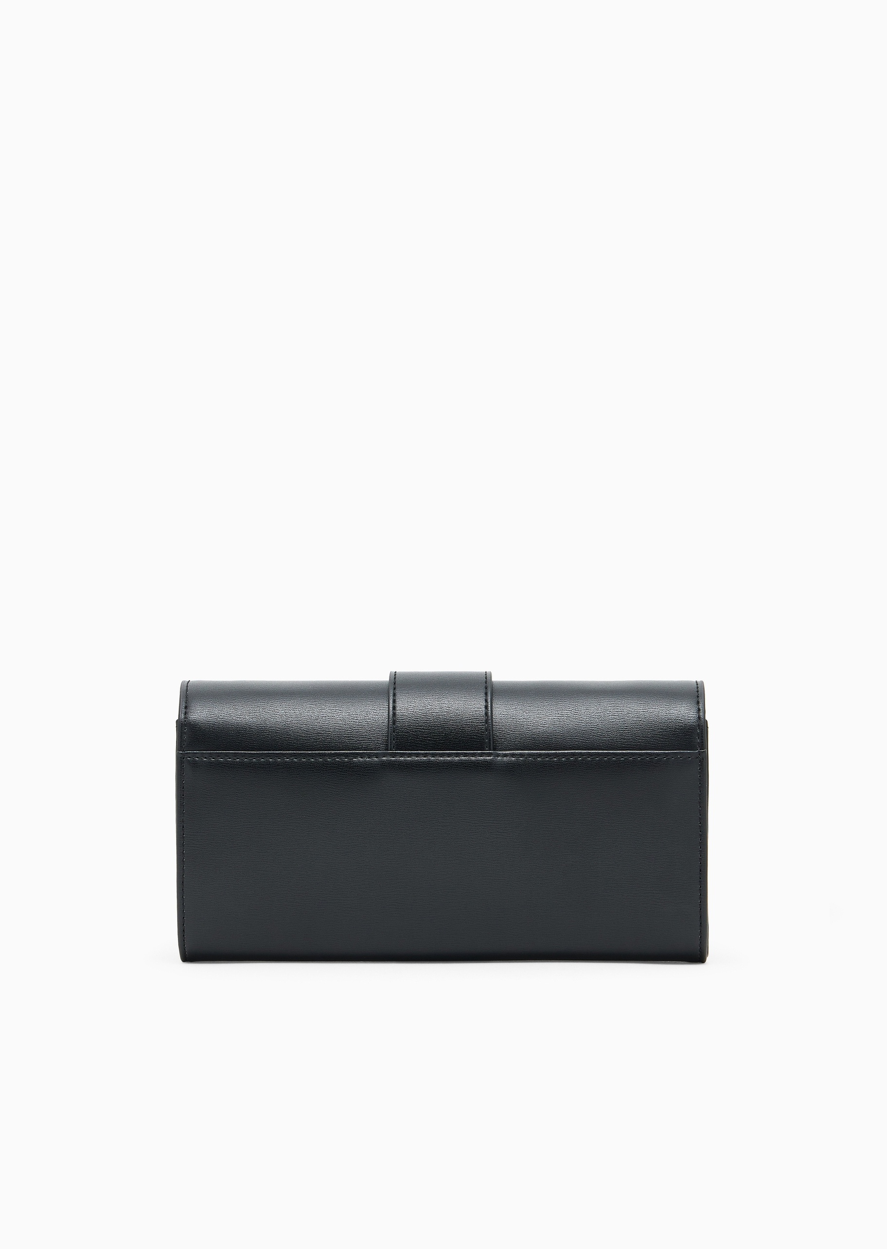 ARMANI EXCHANGE 女士磁扣翻盖横款链条单肩斜挎钱包