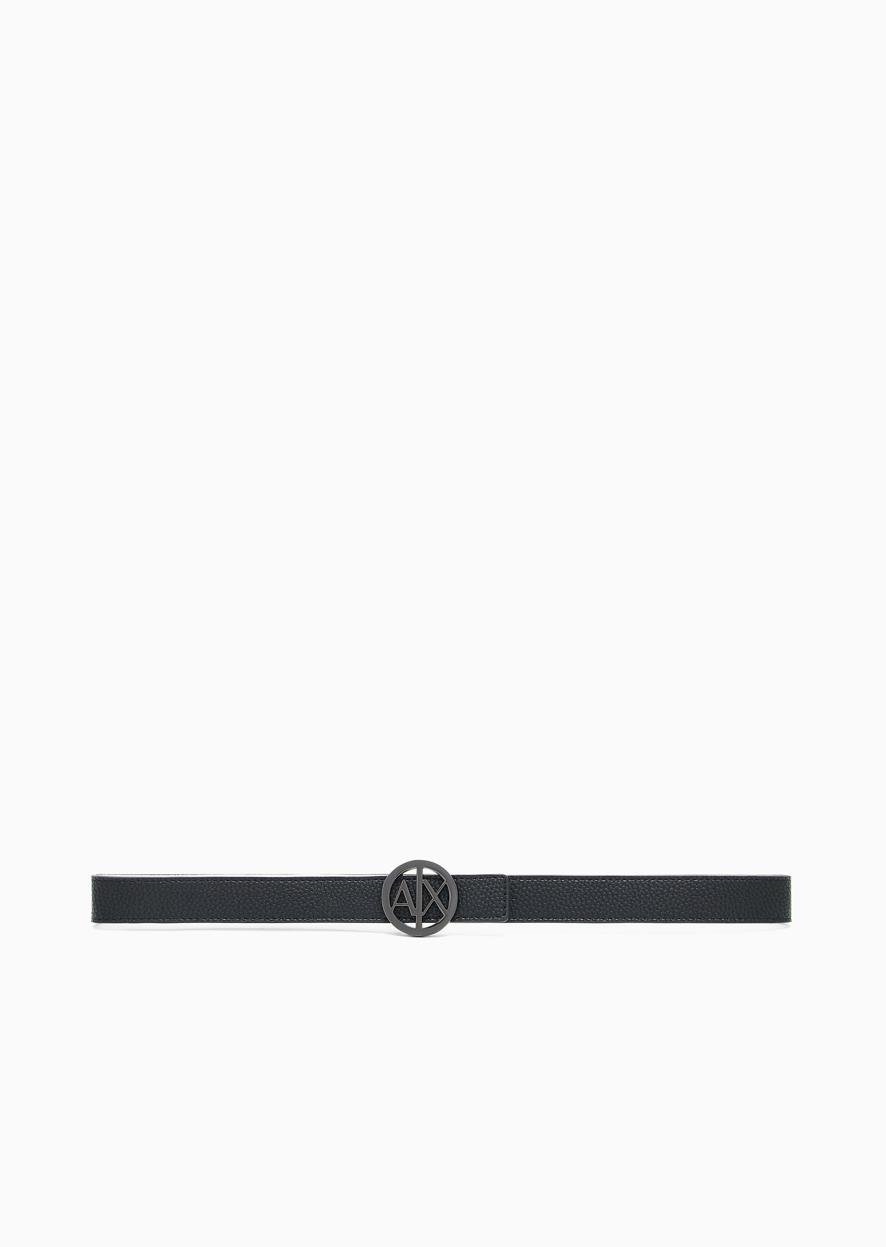 ARMANI EXCHANGE 女士圆形镂空字母带扣时尚板扣腰带