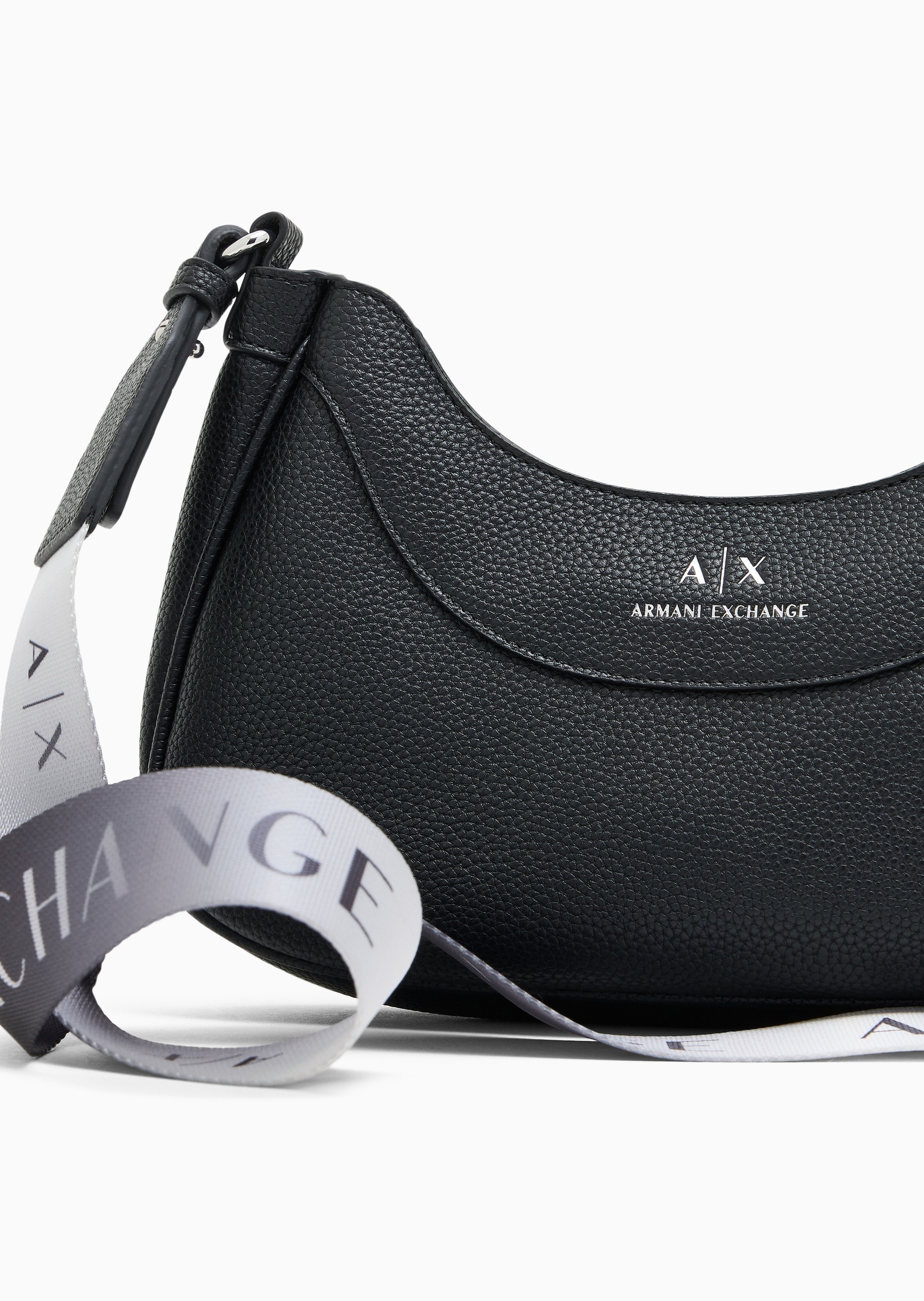 ARMANI EXCHANGE 女士小号拉链Hobo可拆卸肩带单肩斜挎包