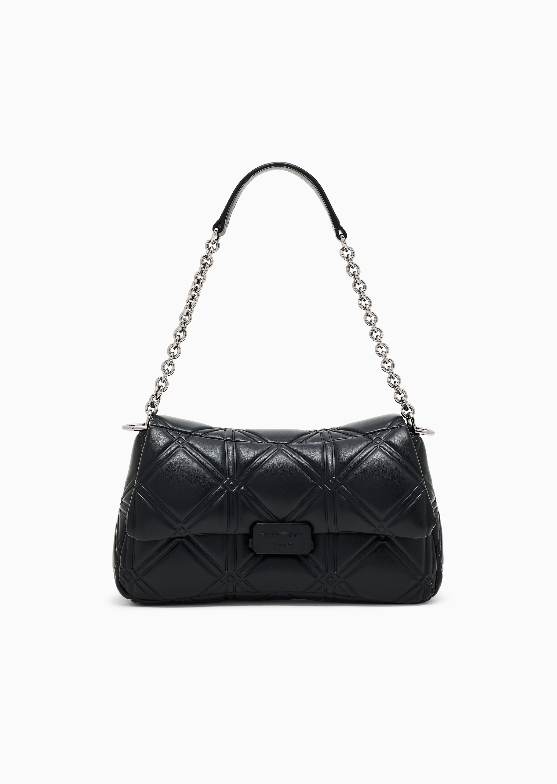 Emporio Armani 女士压花商务休闲通勤单肩斜挎包