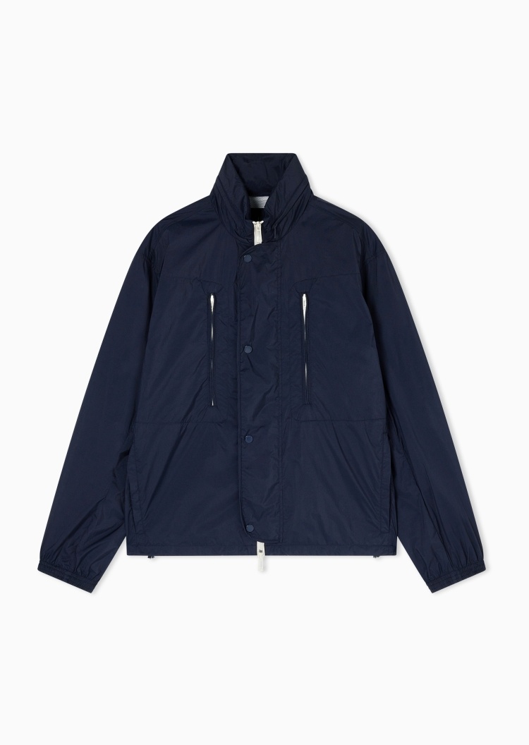 ARMANI EXCHANGE 男士连帽风帽简约教练宽松夹克外套