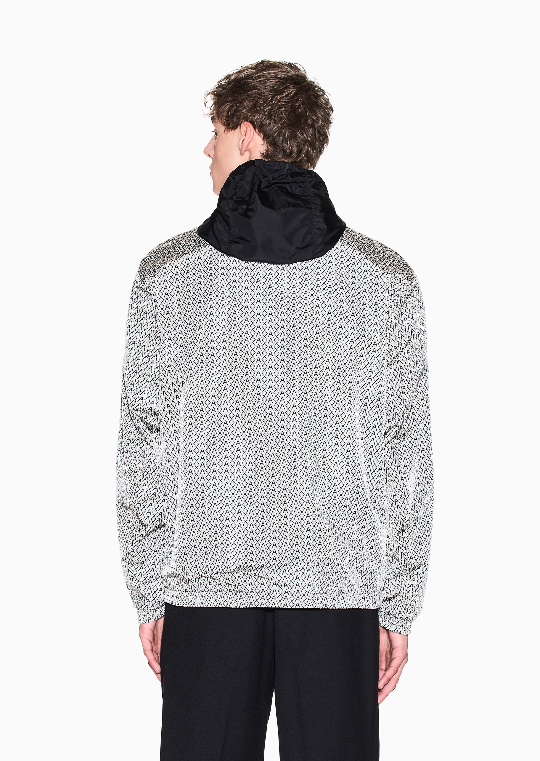 ARMANI EXCHANGE 男士长袖连帽双面穿拉链休闲夹克