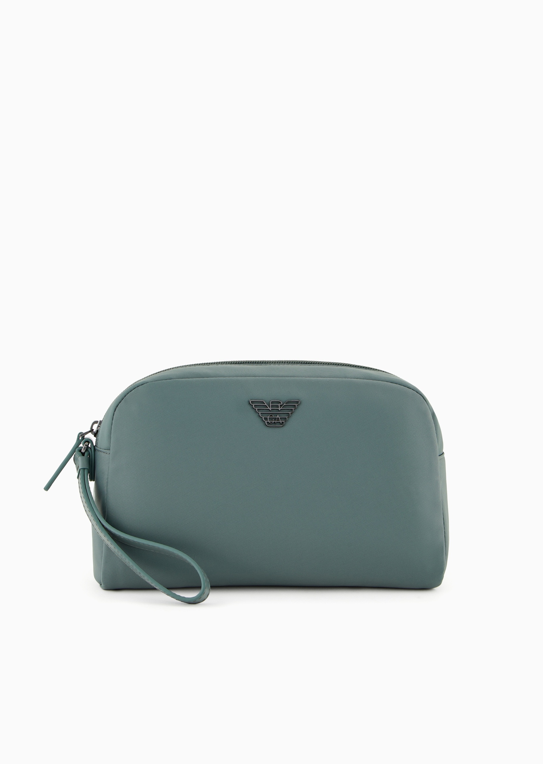 Emporio Armani 男士拉链波状鹰标时尚配腕带手拿包