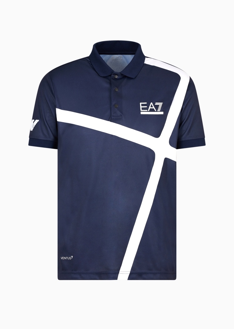 EA7 男士VENTUS 7网球运动Polo衫