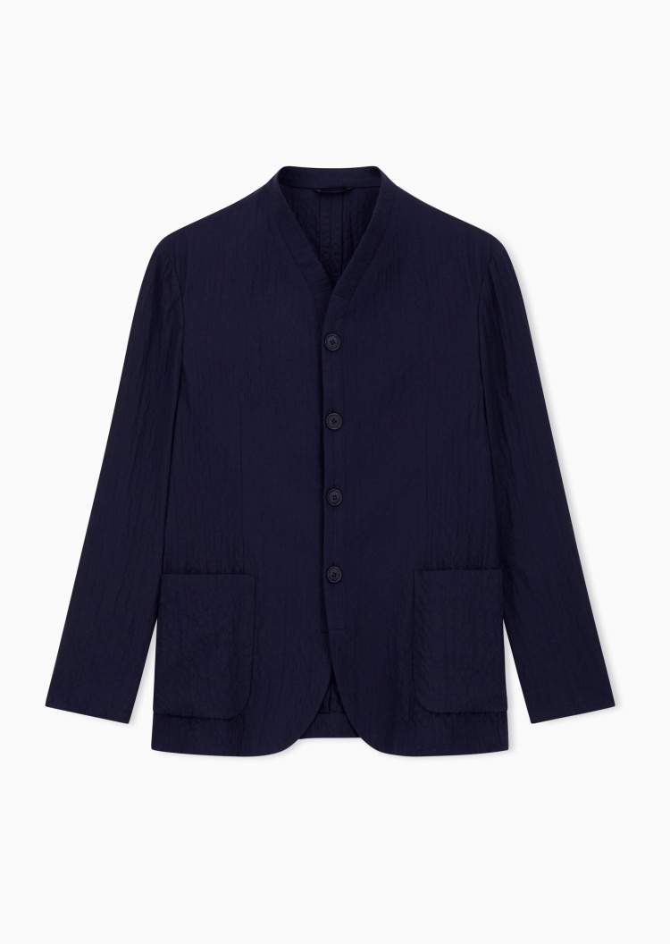 Giorgio Armani 男士长袖V领单排扣商务休闲西装外套