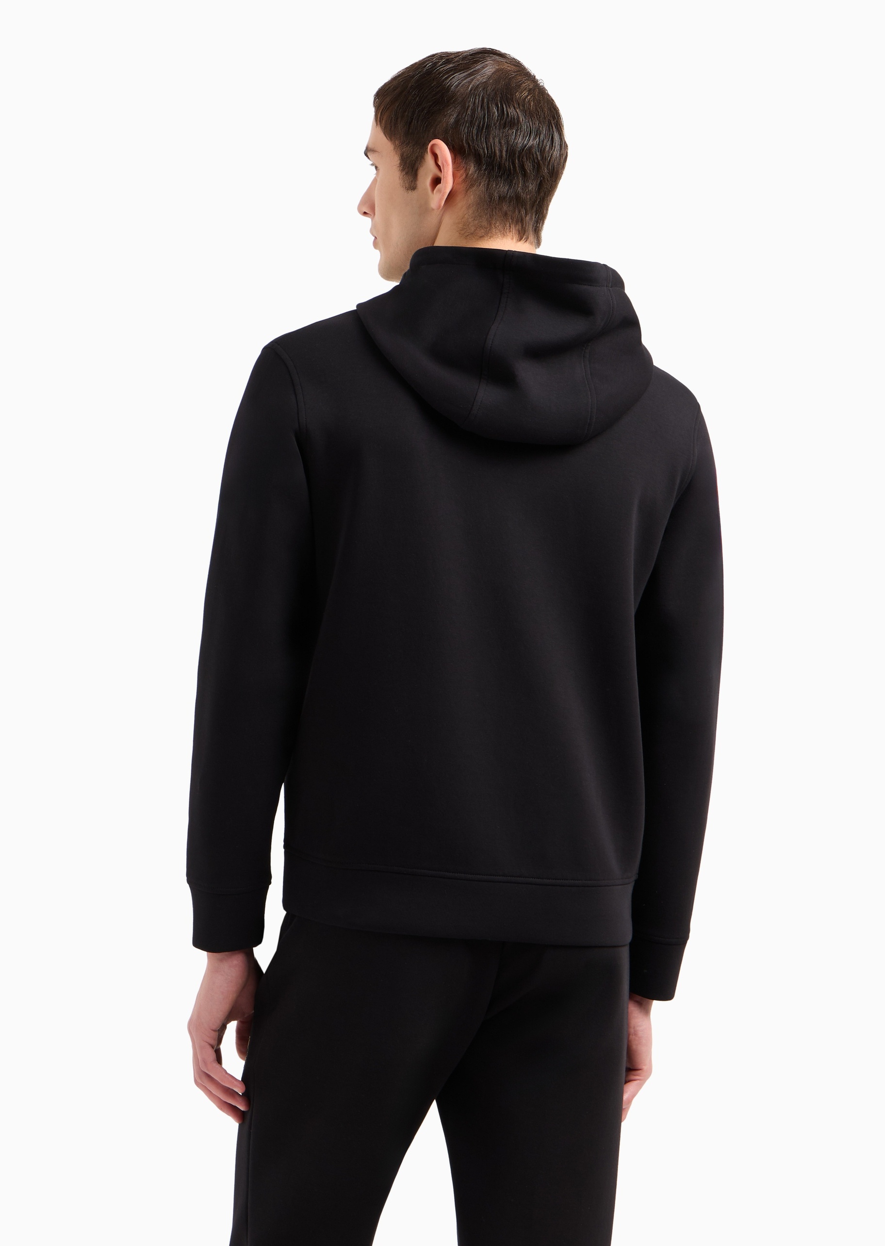 Emporio Armani 蛇年限定男士棉质连帽开衫刺绣卫衣外套