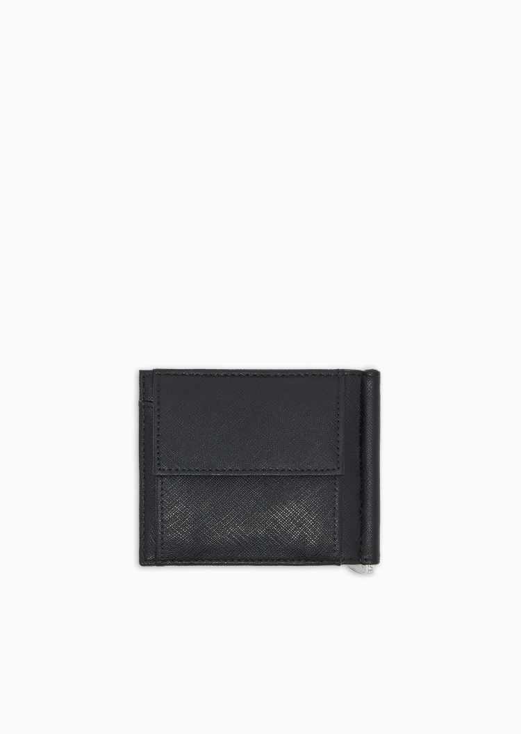Emporio Armani 男士对折短款多卡位配钱夹手拿钱包