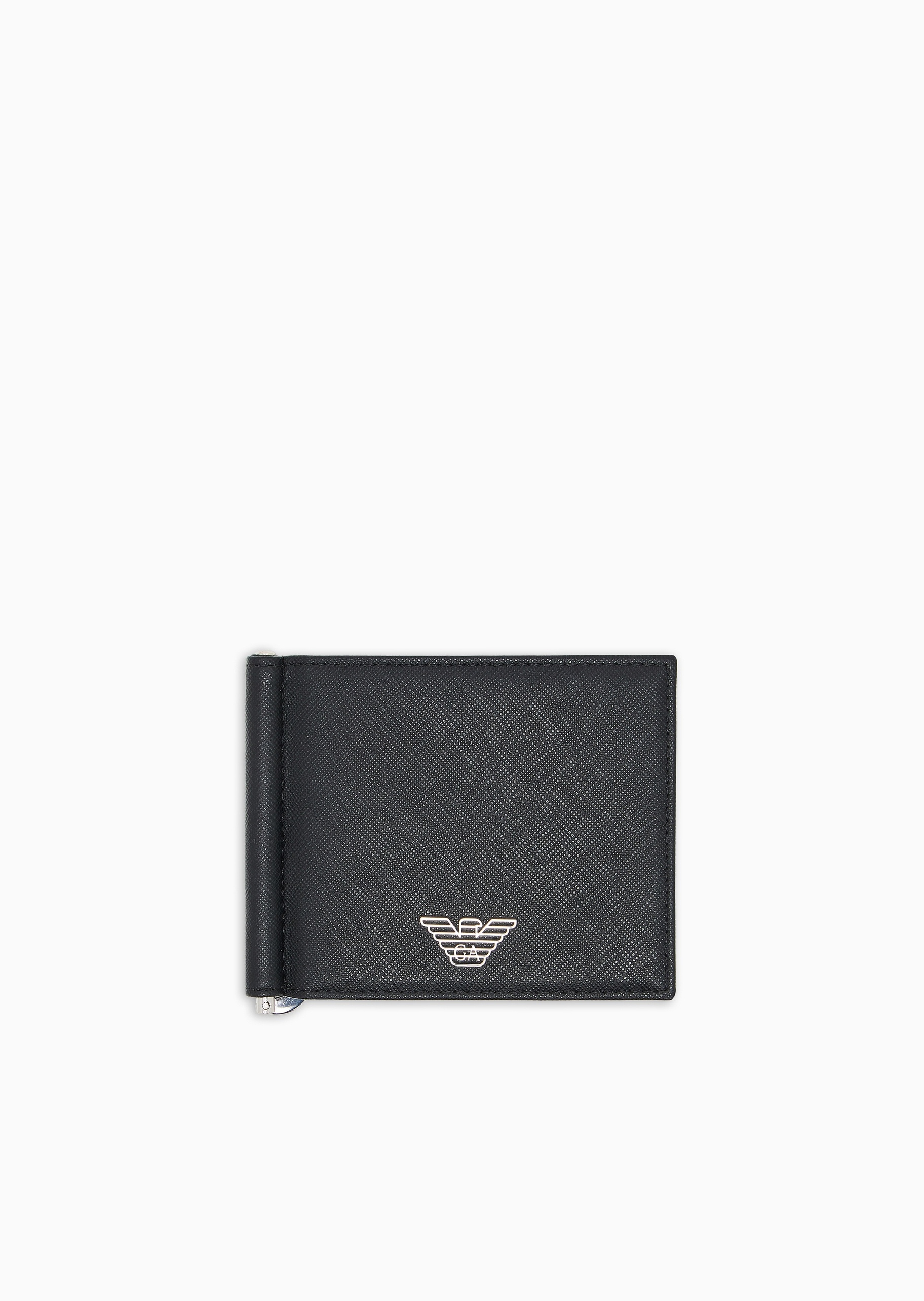 Emporio Armani 男士对折短款多卡位配钱夹手拿钱包