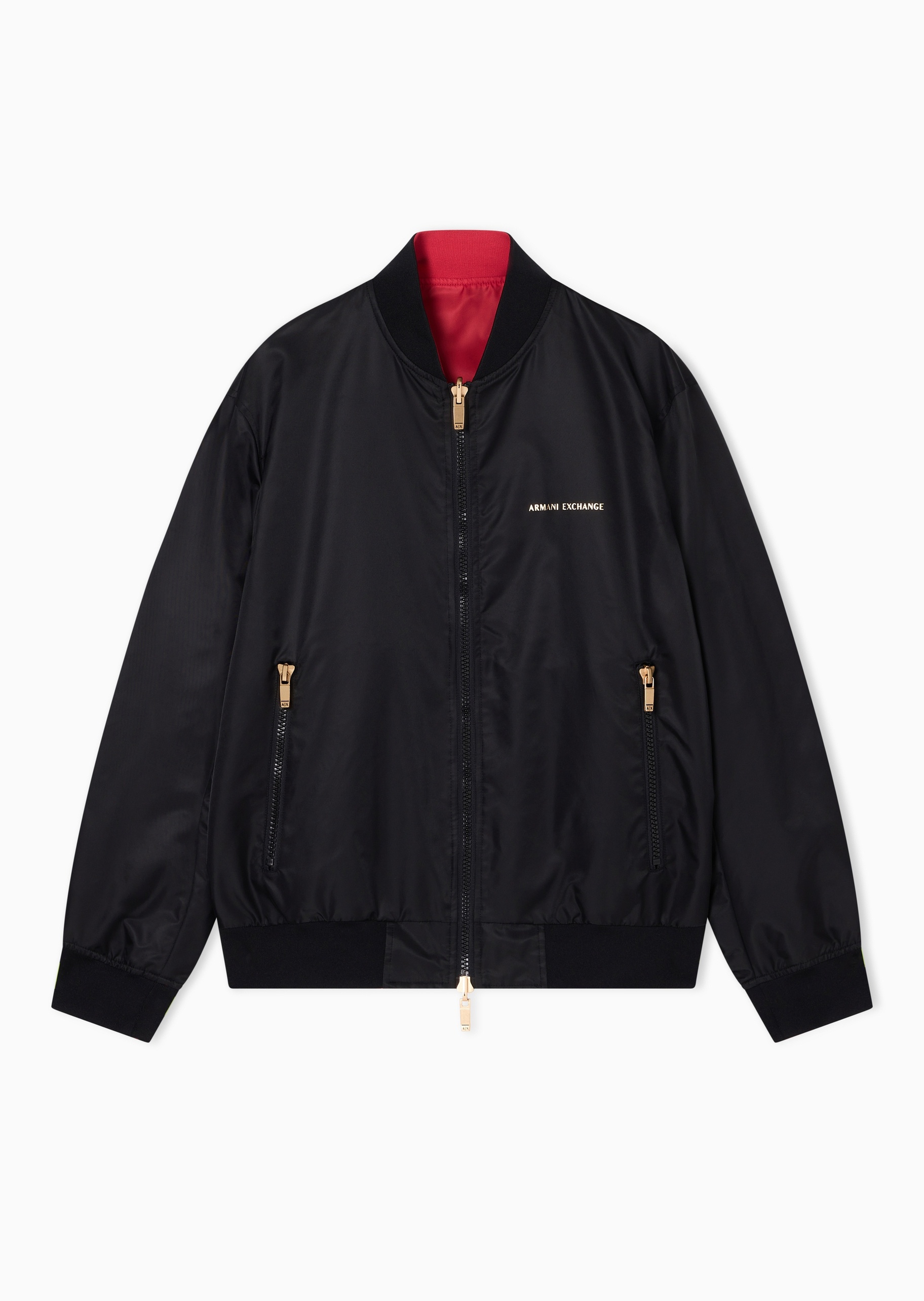 ARMANI EXCHANGE 马年限定男士长袖棒球领双面穿拉链夹克