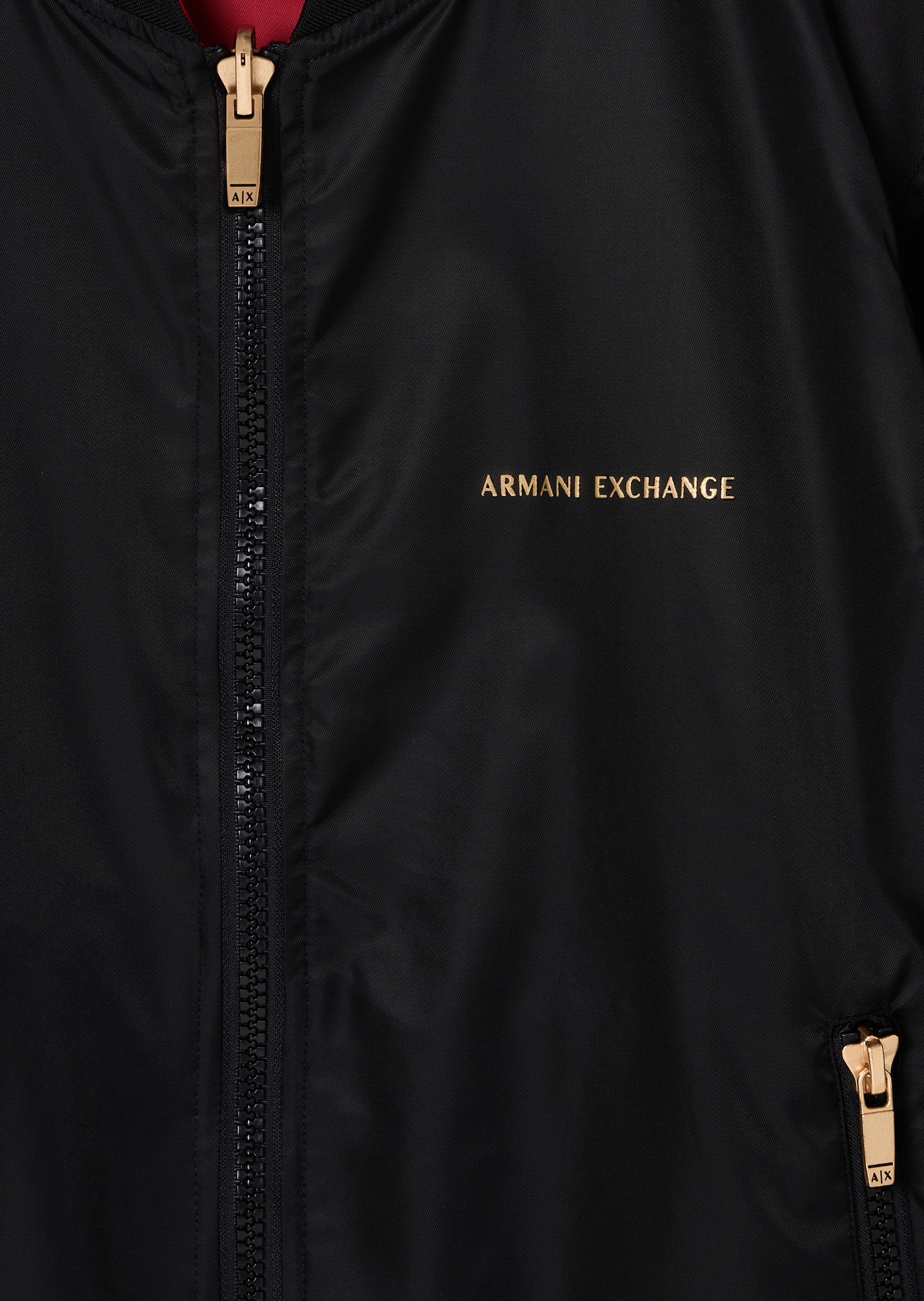 ARMANI EXCHANGE 马年限定男士长袖棒球领双面穿拉链夹克