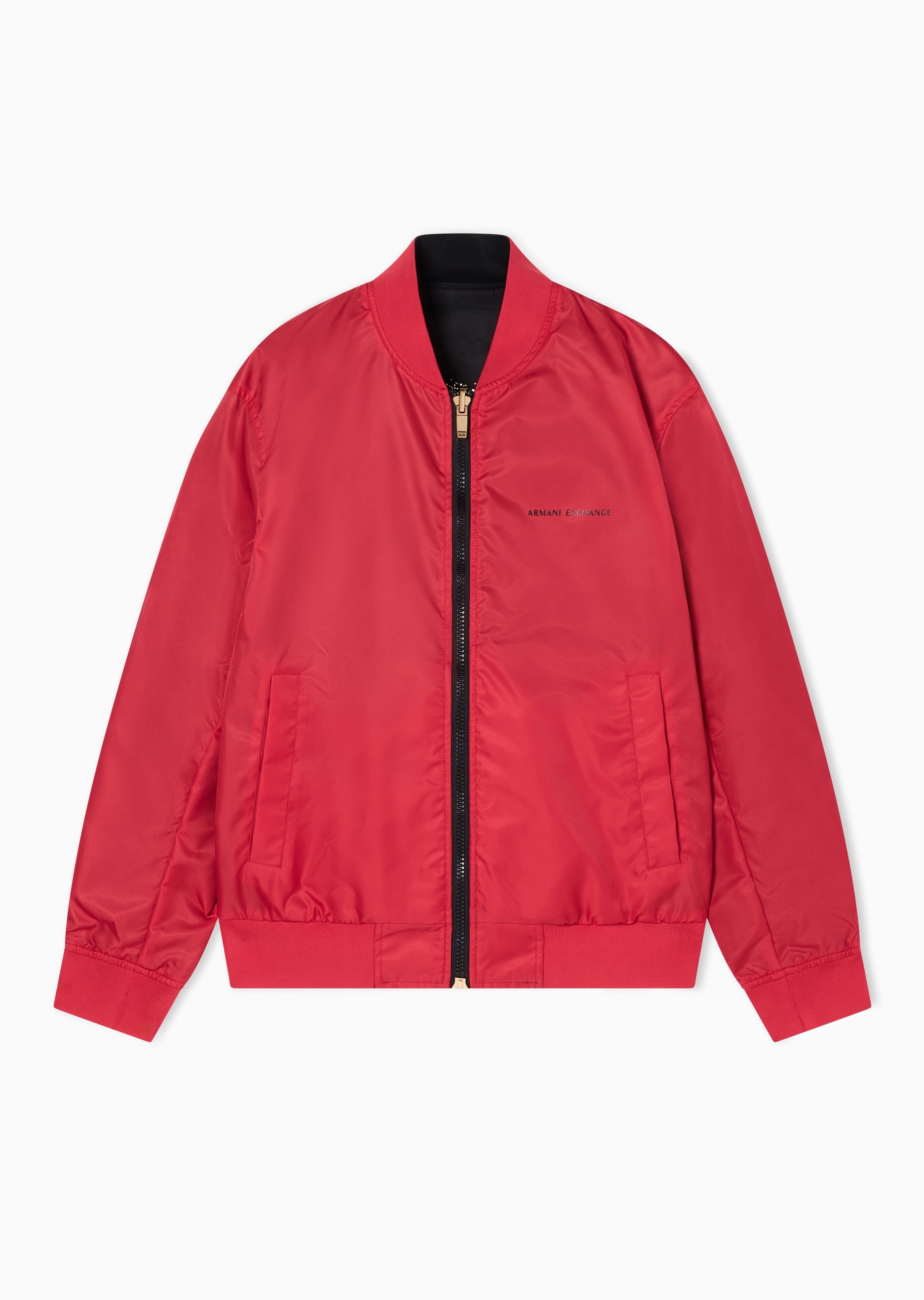 ARMANI EXCHANGE 马年限定男士长袖棒球领双面穿拉链夹克